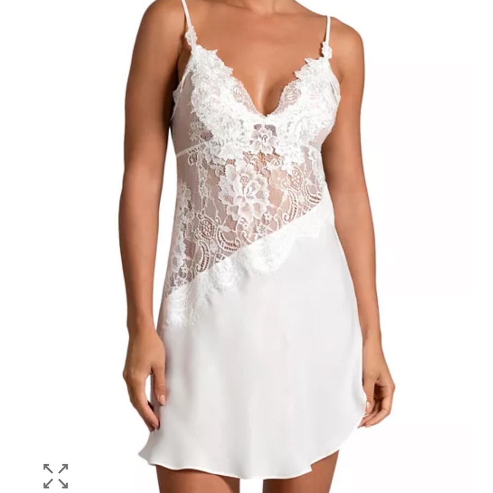 Satin lace slip